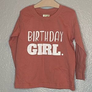 12 month birthday girl tee